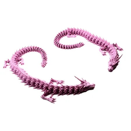 Dragon Smok 3D Różowy 32 cm