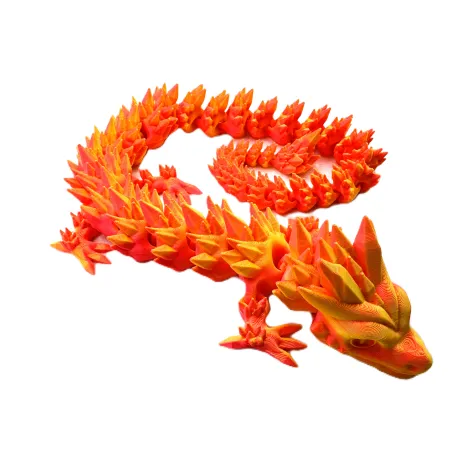 Dragon Crystal 52 cm - Ognisty Neon